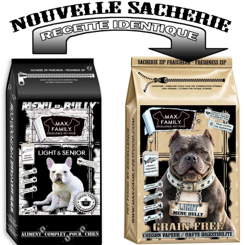 MENU Bully LIGHT- by MAX FAMILY - FRESH GRAIN FREE
