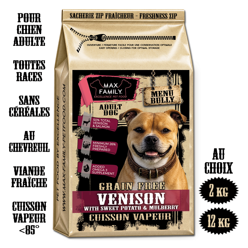 Croquette chevreuil BULLY MAX FAMILY SANS CEREALE